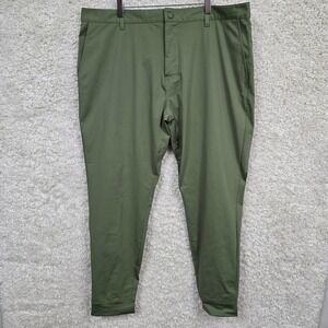 Rhone Performance Commuter Pants Mens 38x29 Green Zippered Cuff Slim Fit Joggers